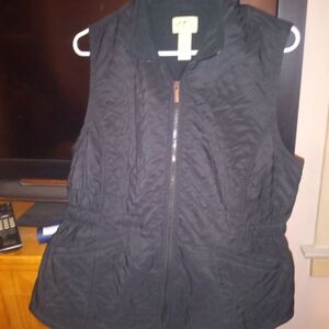 Black Quilted Women's Vest